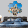 Sleeping Beauty Castle at Disneyland Park hexagonal canvas wall art