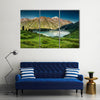 Big Almaty Lake in the mountains of Zaili Alatay, Kazakhstan, Central Asia Multi Panel Canvas Wall Art