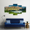 Big Almaty Lake in the mountains of Zaili Alatay, Kazakhstan, Central Asia Multi Panel Canvas Wall Art