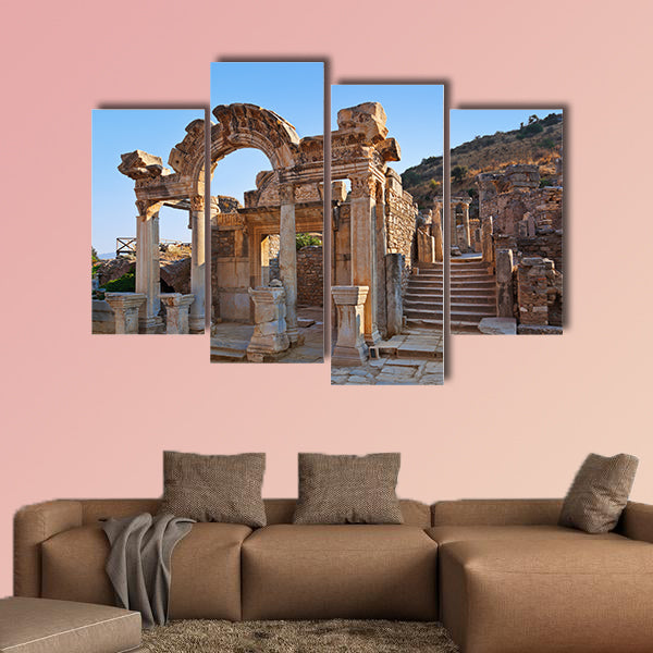 Ancient ruins in Ephesus Turkey multi panel canvas wall art