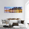 Paris skyline with Eiffel tower in background panoramic canvas wall art