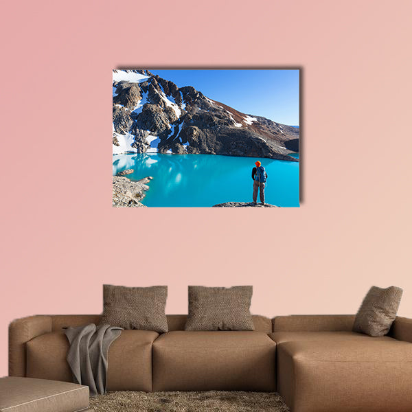 Hike in Patagonia multi panel canvas wall art