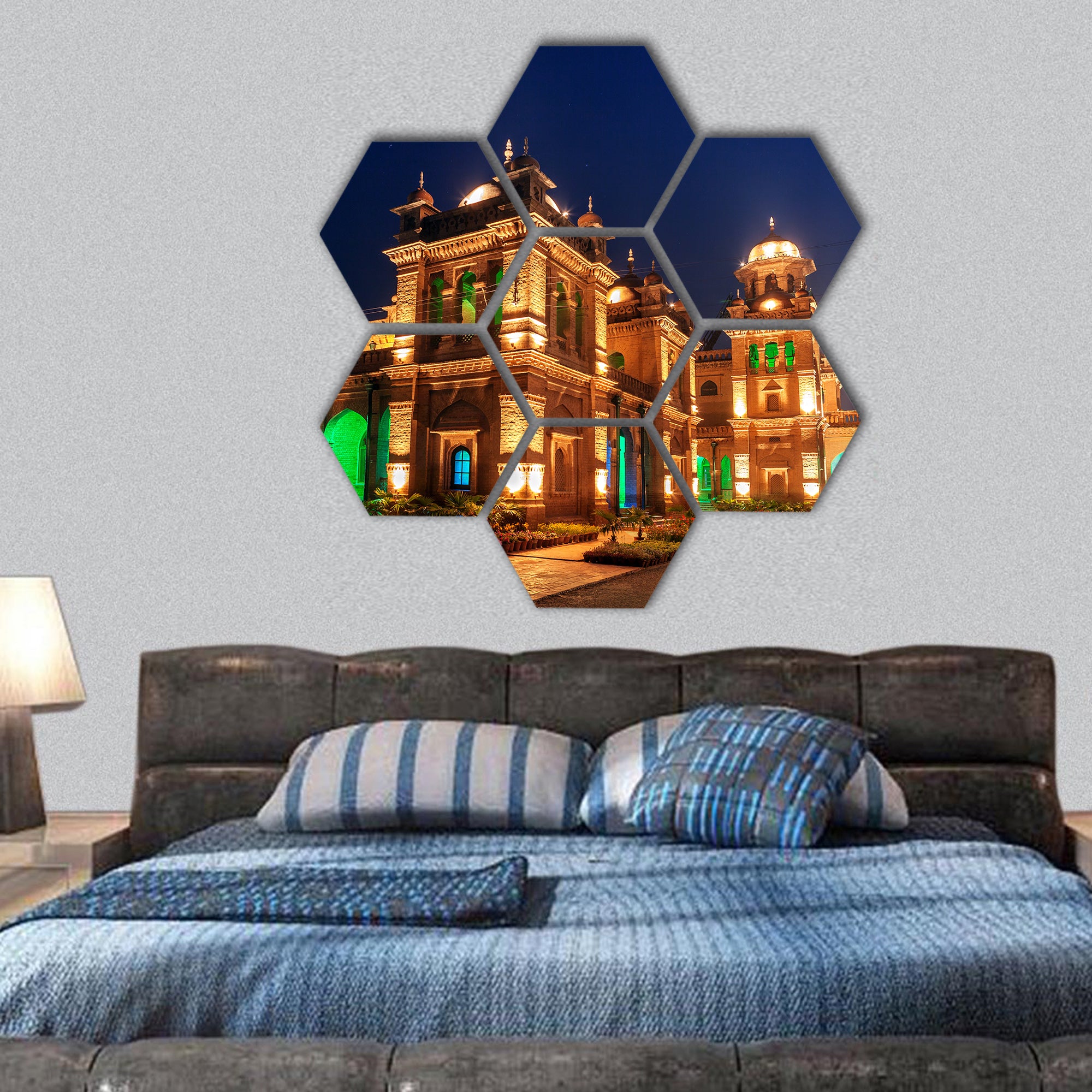 Islamia College in Pakistan  hexagonal canvas wall art