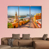 Clock Tower Gate in Cartagena's old city multi panel canvas wall art