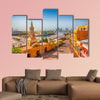 Clock Tower Gate in Cartagena's old city multi panel canvas wall art