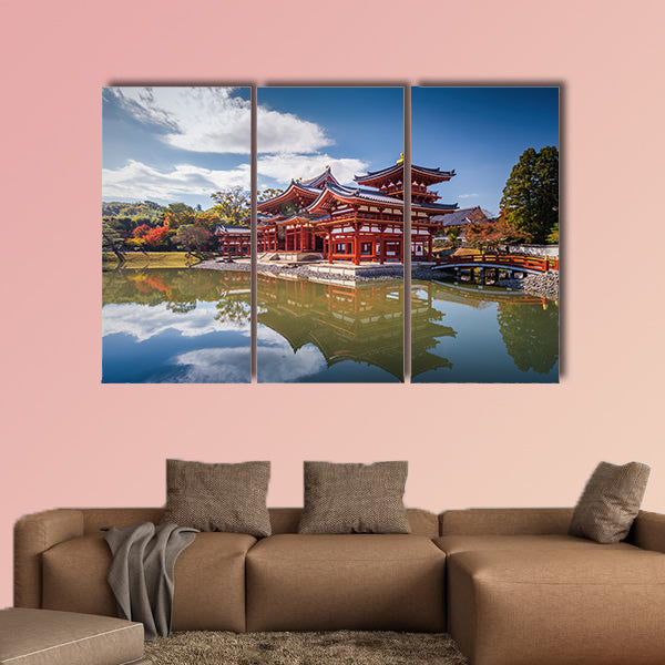 Uji, Kyoto, Japan - famous Byodo-in Buddhist temple multi panel canvas wall art