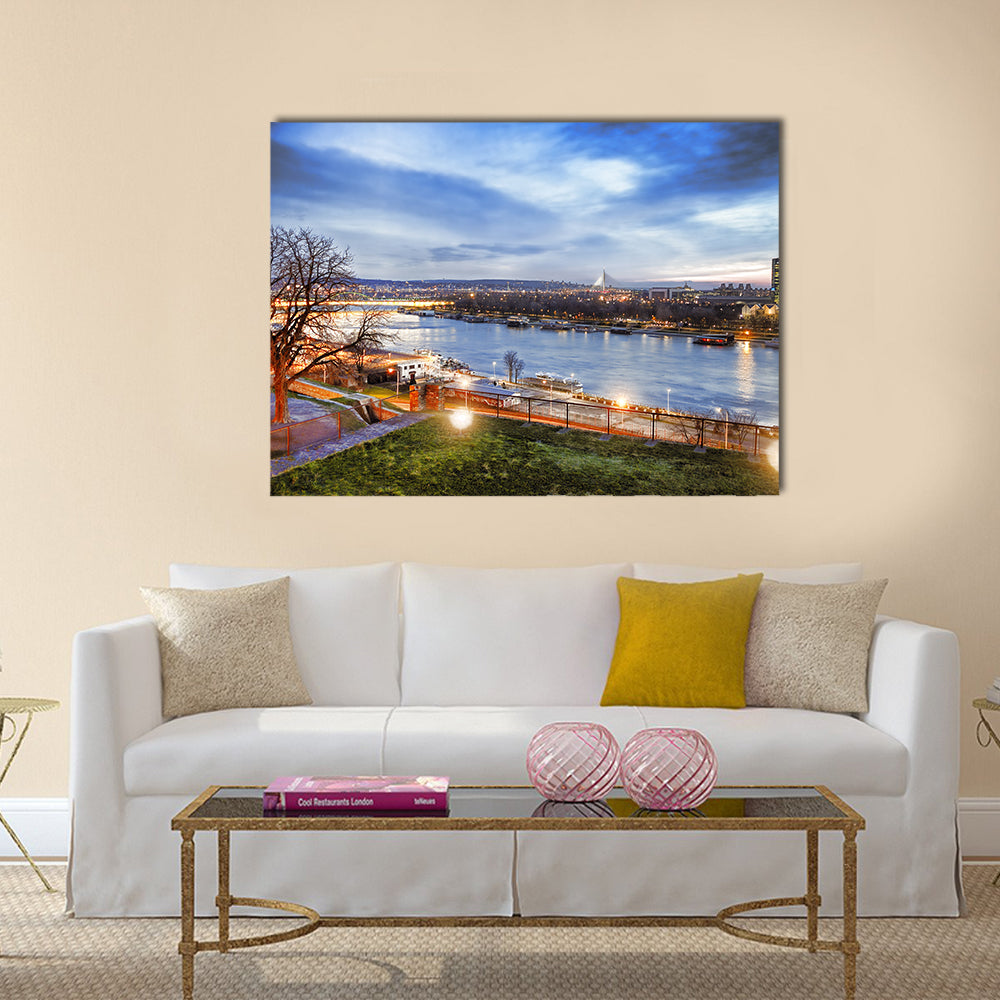 Belgrade capital city of Serbia Multi panel canvas wall art