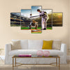 Professional baseball players on the grand arena Multi panel canvas wall art