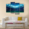 Professional baseball grand arena in the night Multi panel canvas wall art