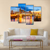 A city skyline in the downtown, Nashville, Tennessee, USA, Multi Panel Canvas Wall Art