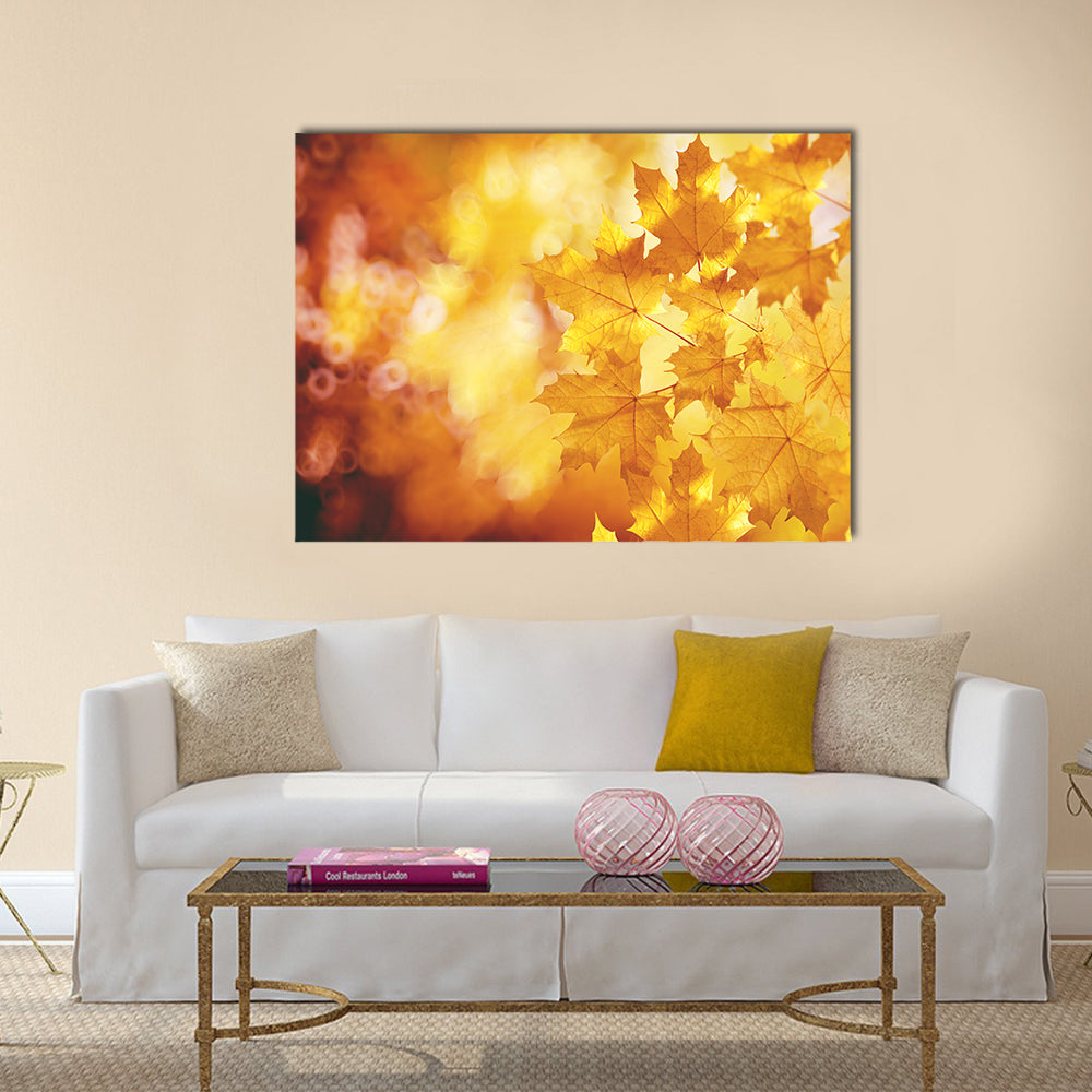 Fall, autumn, leaves background Multi panel canvas wall art