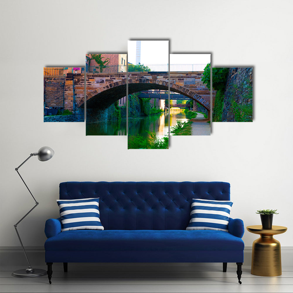 Chesapeake and Ohio Canal National Historical Park in Georgetown Washington Multi panel canvas wall art
