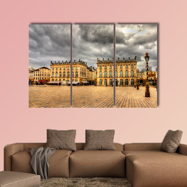Place Stanislas in Nancy, France multi panel canvas wall art