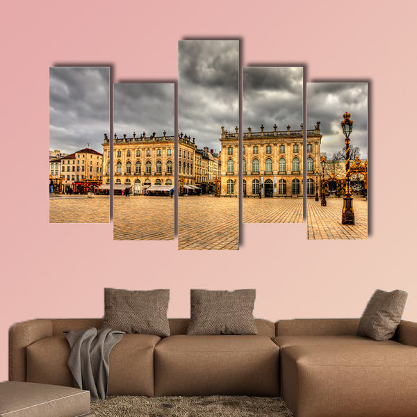 Place Stanislas in Nancy, France multi panel canvas wall art