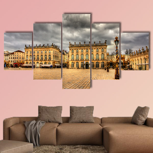 Place Stanislas in Nancy, France multi panel canvas wall art