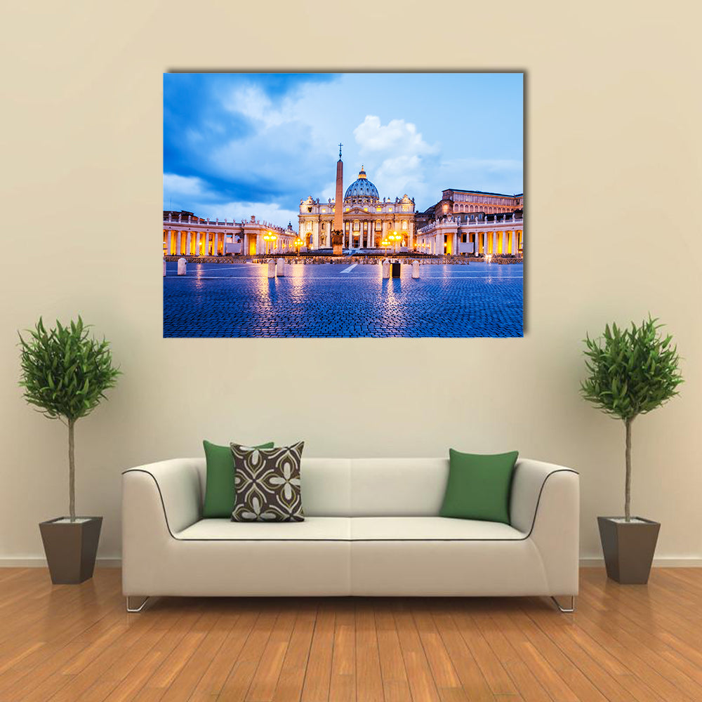 St Peter Basilica in the Vatican of Rome Italy Multi panel canvas wall art