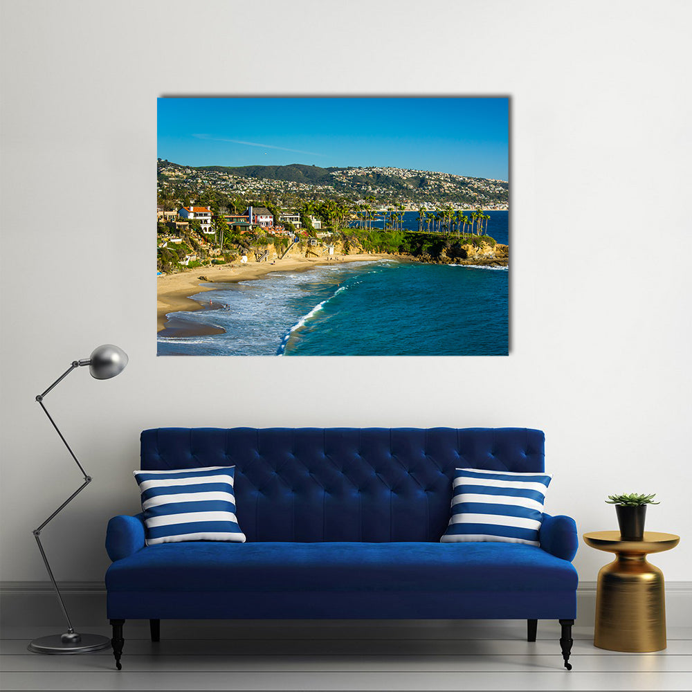 View of the Pacific Coast from Crescent Bay Point Park, in Laguna Beach, California multi panel canvas wall art
