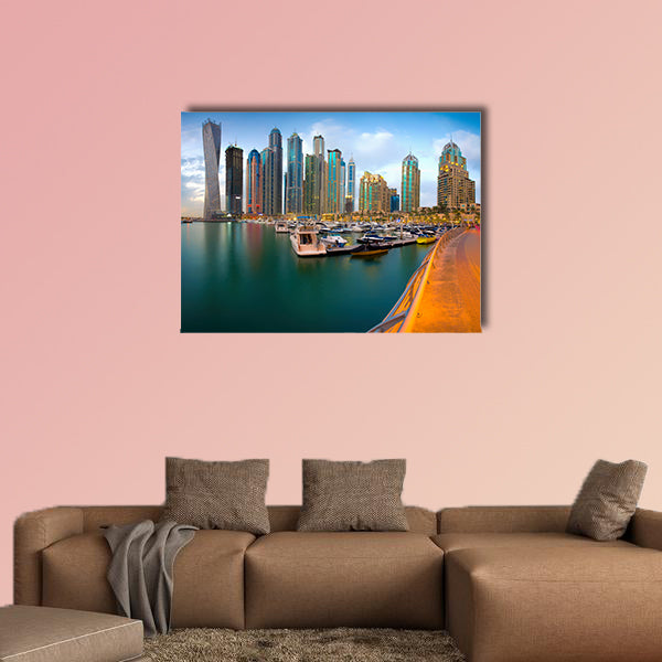 Dubai Marina multi panel canvas wall art