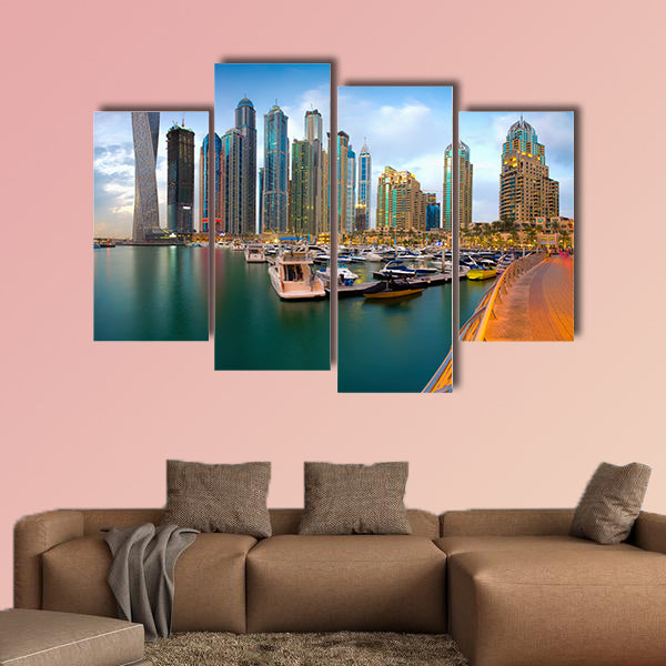 Dubai Marina multi panel canvas wall art