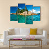 Beautiful st.pierre island at Seychelles Multi panel canvas wall art