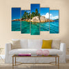 Beautiful st.pierre island at Seychelles Multi panel canvas wall art