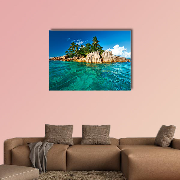 Beautiful St. Pierre Island at Seychelles multi panel canvas wall art