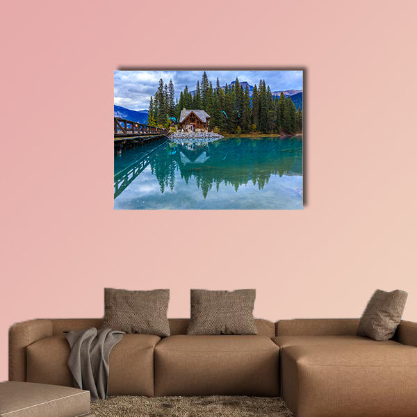 Emerald lake Multi panel canvas wall art
