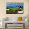 A view of hole 7 at Pebble Beach golf links Multi Panel Canvas Wall Art