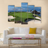 A view of hole 7 at Pebble Beach golf links Multi Panel Canvas Wall Art