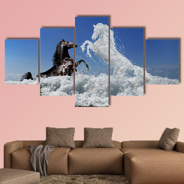  Struggle between two elements multi panel canvas wall art