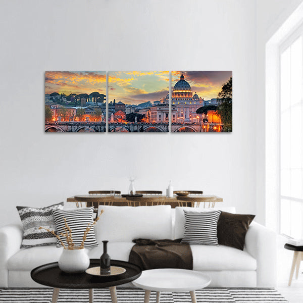 Vatican, Rome panoramic canvas wall art