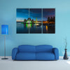 Melaka Straits Mosque in nice blue hour sunset multi panel canvas wall art