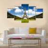 Beautiful photo of the Eiffel tower in Paris Multi panel canvas wall art