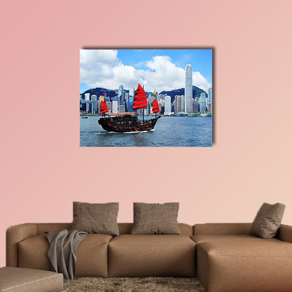 Hong Kong Harbor multi panel canvas wall art