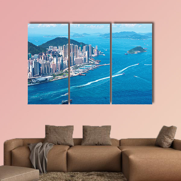 Hong Kong Island multi panel canvas wall art