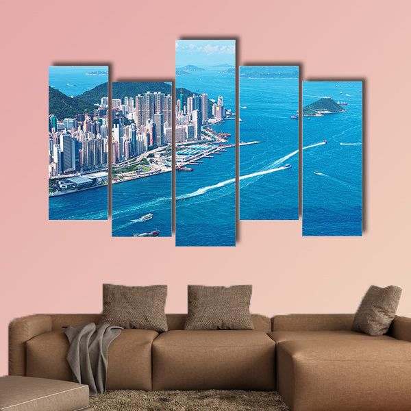 Hong Kong Island multi panel canvas wall art