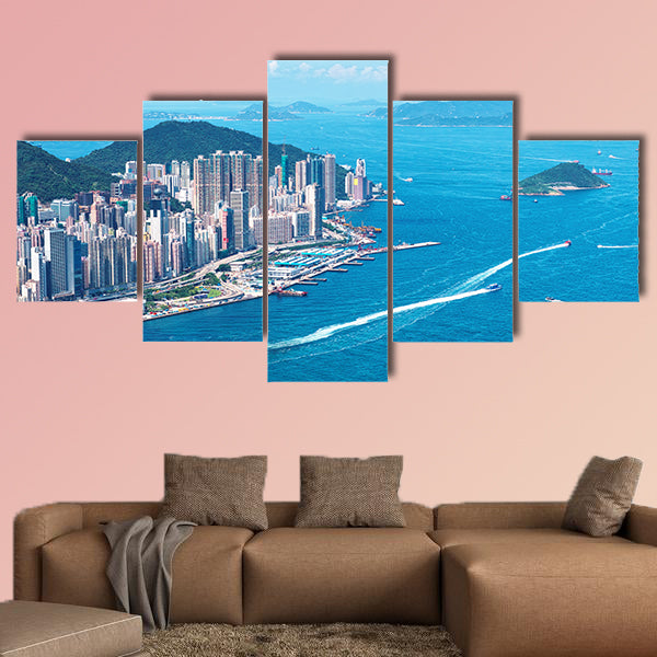 Hong Kong Island multi panel canvas wall art