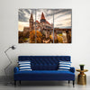 The Corvinesti castle in Hunedoara (Transylvania), Romania Multi Panel Canvas Wall Art