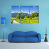 Idyllic summer landscape in the Alps, National park Berchtesgadener Germany multi panel canvas wall art