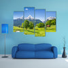 Idyllic summer landscape in the Alps, National park Berchtesgadener Germany multi panel canvas wall art