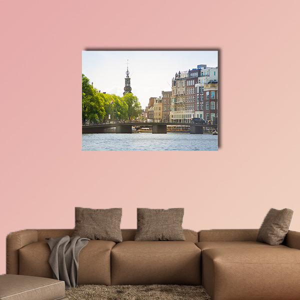 Landscape of Amsterdam multi panel canvas wall art