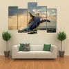 Jump Humpback Whale, The Water Area Of The Island Of St. Mary, Multi Panel Canvas Wall Art