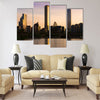 Skyline of buildings at Las Condes district Multi panel canvas wall art