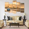 The sun setting over the city of Havana Multi panel canvas wall art