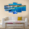 Cruise Ships in Nassau Bahamas port Multi panel canvas wall art