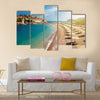 Beach near the island Sveti Stefan Montenegro Multi panel canvas wall art