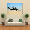 US Army Helicopter In Sunrise In Early Morning Multi Panel Canvas Wall Art