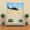 US Army Helicopter In Sunrise In Early Morning Multi Panel Canvas Wall Art