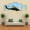 US Army Helicopter In Sunrise In Early Morning Multi Panel Canvas Wall Art