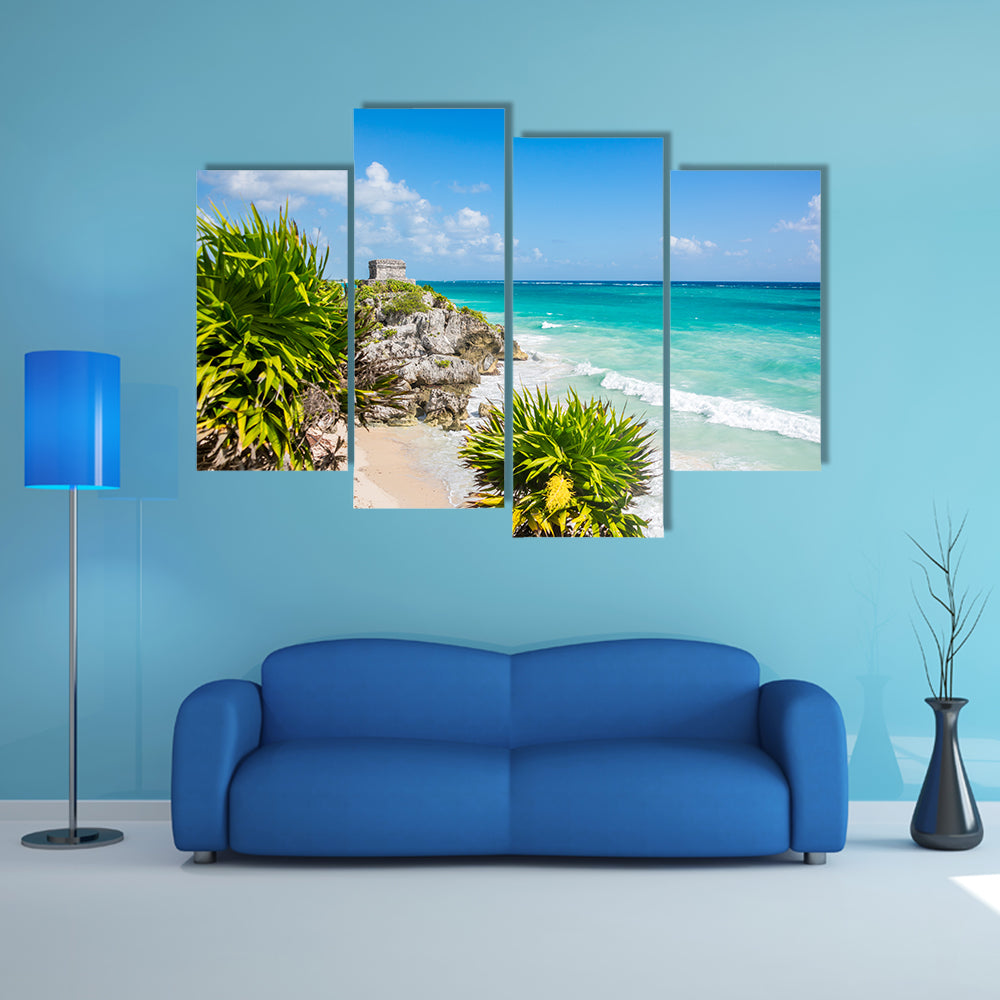The Pristine Paradise near Cancun, Quintana Roo adventure, traveling Mexico Multi Panel canvas wall art